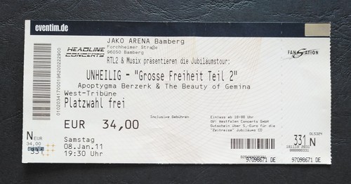 Sammler ticket 2011 - sammler,